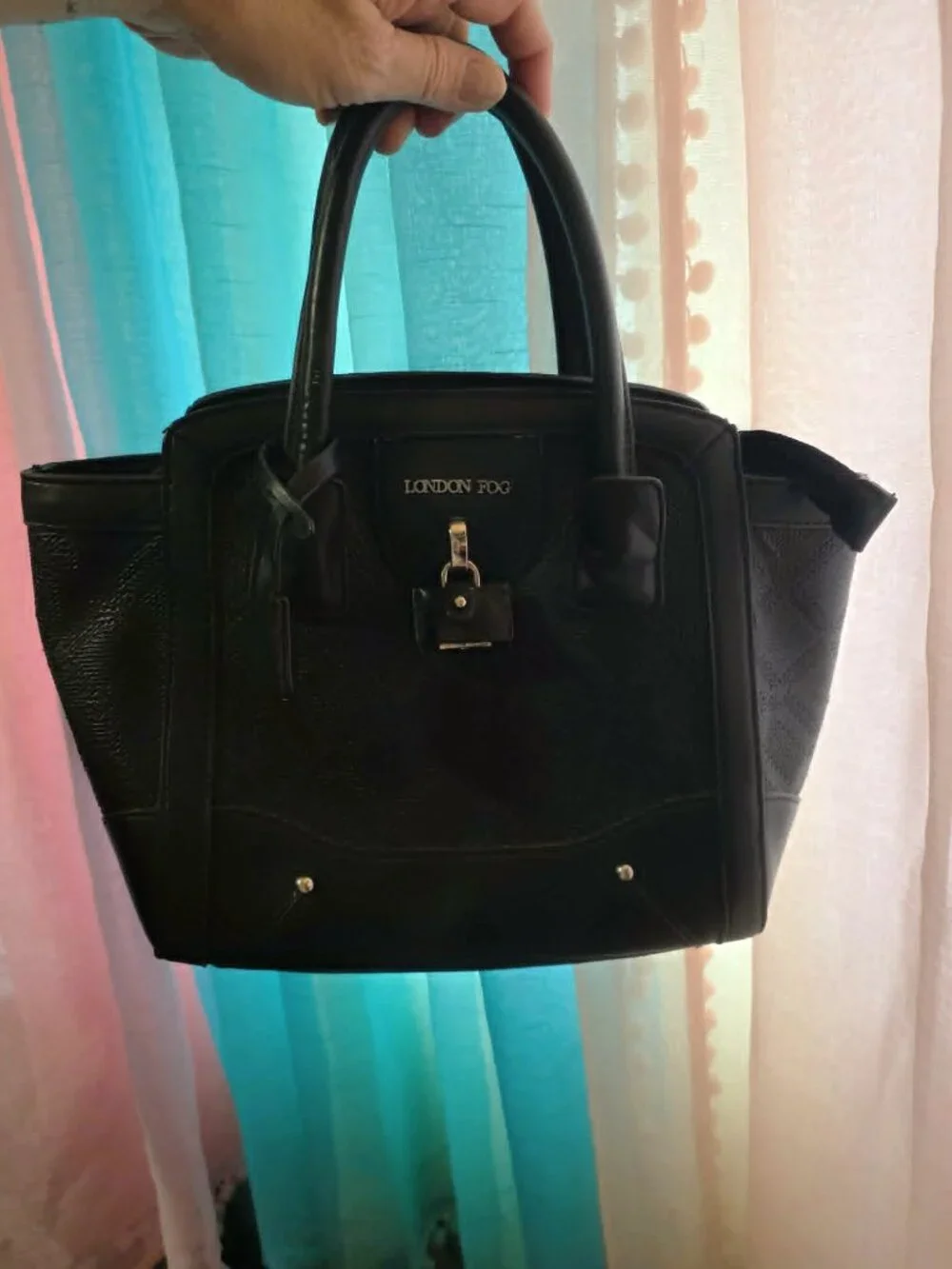 🖤 London Fog Black Structured Tote